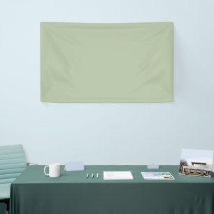 Light Sage Green Solid Colour Banner