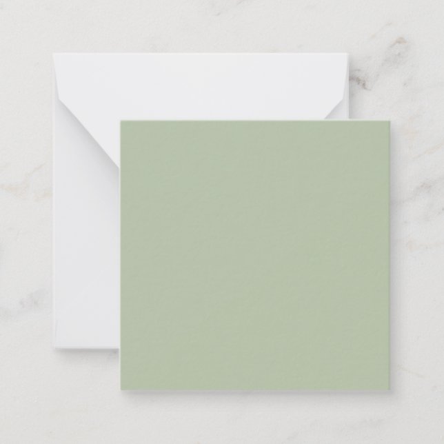 Light Sage Green Solid Colour Card (Front)