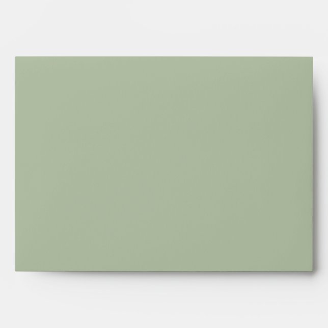 Light Sage Green Solid Colour Envelope (Front)