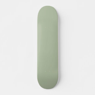 Light Sage Green Solid Colour Skateboard