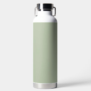Light Sage Green Solid Colour Water Bottle