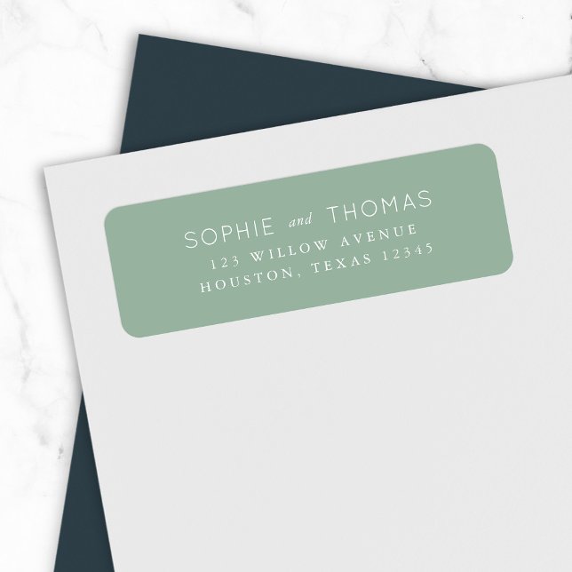 Light Sage Wedding Return Address (Creator Uploaded)