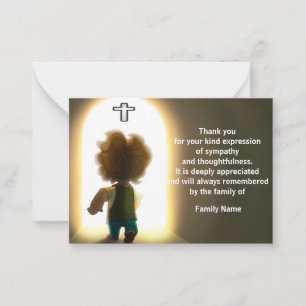 Light Salvation After Funeral Thank You Cards