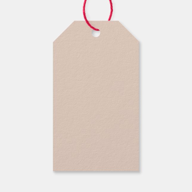 Light Sandy Beige Gift Tags (Back)