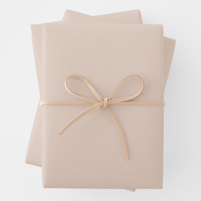 Light Sandy Beige Wrapping Paper Sheets (In situ)