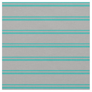 Light Sea Green & Dark Grey Coloured Pattern Fabric