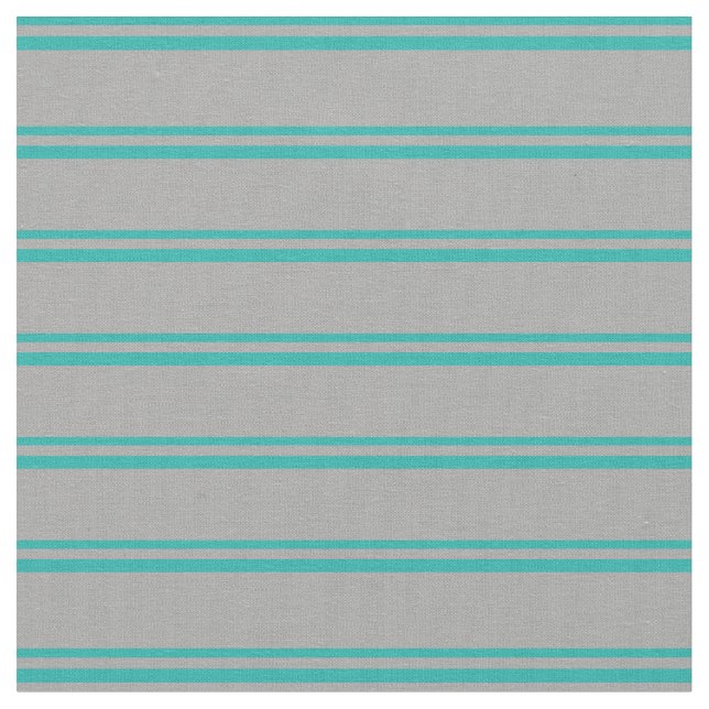 Light Sea Green & Dark Grey Coloured Pattern Fabric (Close Up)