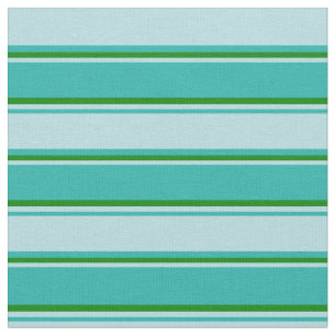 Light Sea Green, Powder Blue, and Green Coloured Fabric