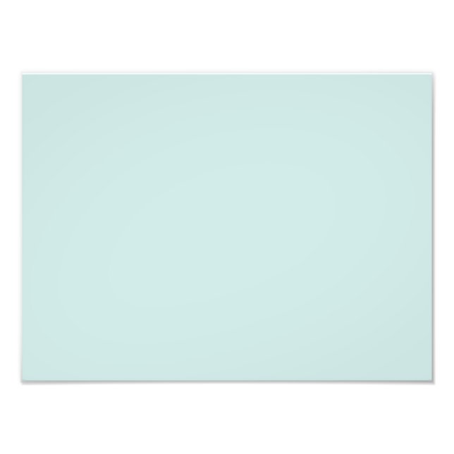 Light Seafoam Blue Green Colour Trend Sea Foam Photo Print (Front)