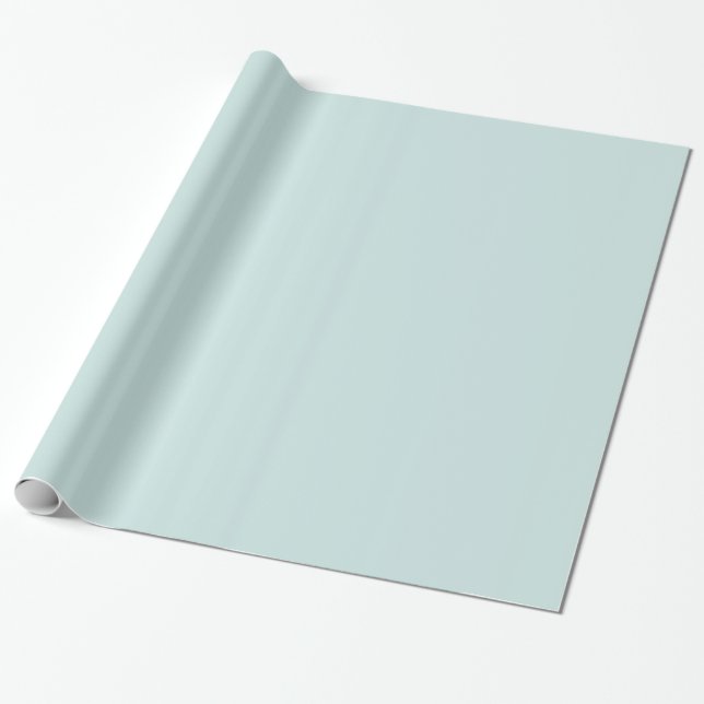 Light Seafoam Blue Green Colour Trend Sea Foam Wrapping Paper (Unrolled)