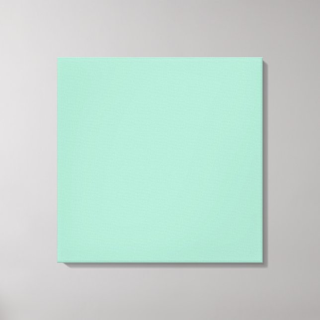 Light Seafoam Green Fashion Colour Trend Sea Foam Canvas Print (Front)