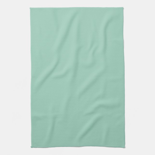 Light Seafoam Green Fashion Colour Trend Sea Foam Tea Towel (Vertical)