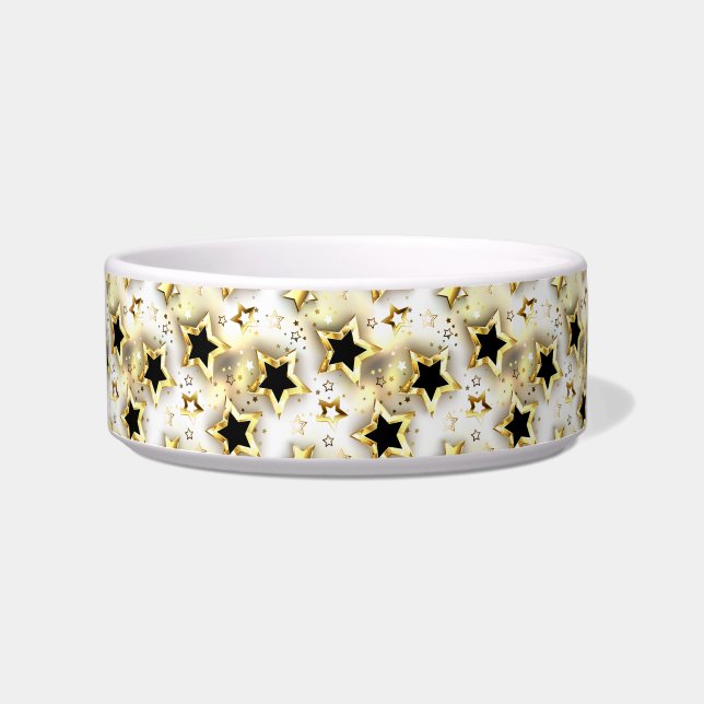 Light seamless with gold stars bowl (Front)