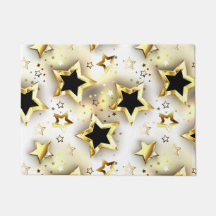 Light seamless with gold stars doormat
