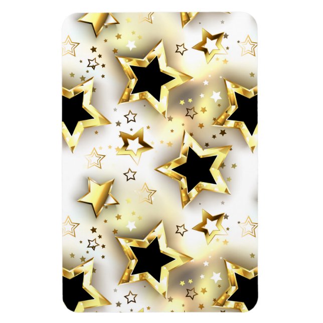 Light seamless with gold stars magnet (Vertical)