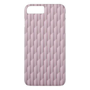 Light Shades of Purple Geometric Abstract Stripes iPhone 8 Plus/7 Plus Case