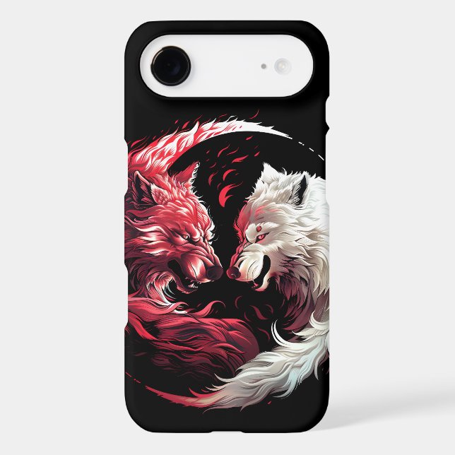 Light Shadow Wolf Spirit Animal Fantasy (Back)