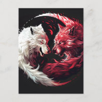 Light Shadow Wolf Spirit Animal Fantasy