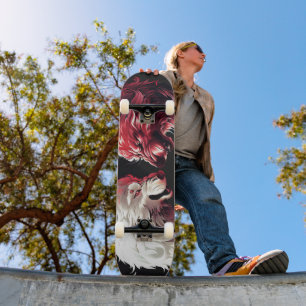 Light Shadow Wolf Spirit Animal Fantasy Skateboard