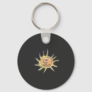Light Shines Through Darkness  Key Ring