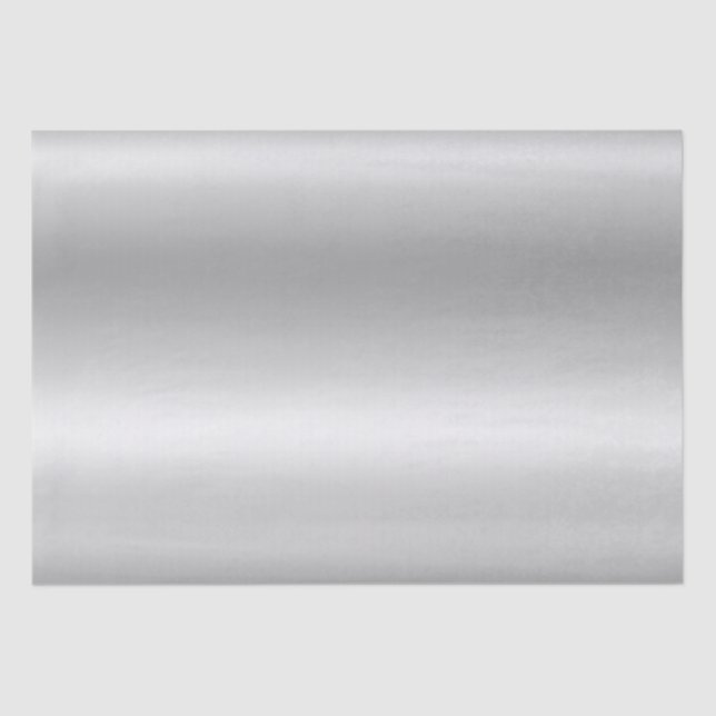 Light Silver Grey Foil Ombre Tissue Paper (Front)