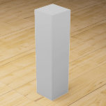 Light Silver Wine Box<br><div class="desc">Design features light silver solid colour. Simply elegance and class!</div>