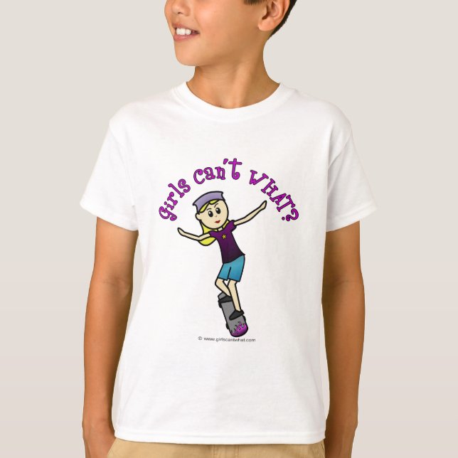Light Skateboarder T-Shirt (Front)