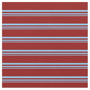 Light Sky Blue and Dark Red Coloured Pattern Fabric