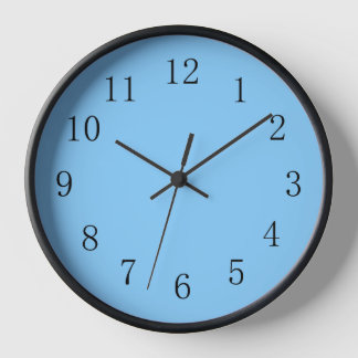 Light Sky Blue Kitchen Wall Clock