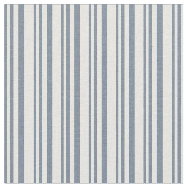 Light Slate Grey and White Lines Fabric (Close Up)