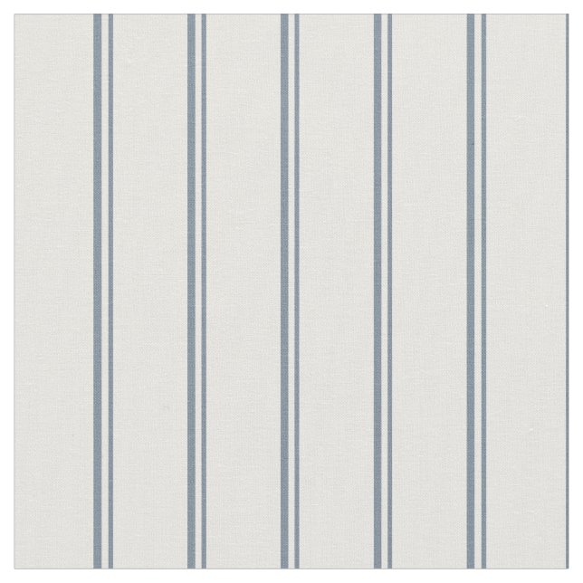 Light Slate Grey & White Stripes/Lines Pattern Fabric (Close Up)