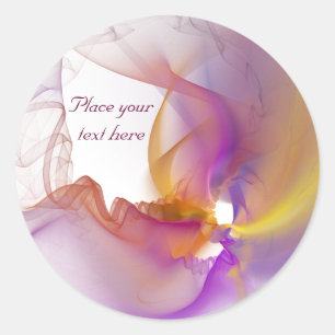 Light Smoke Classic Round Sticker