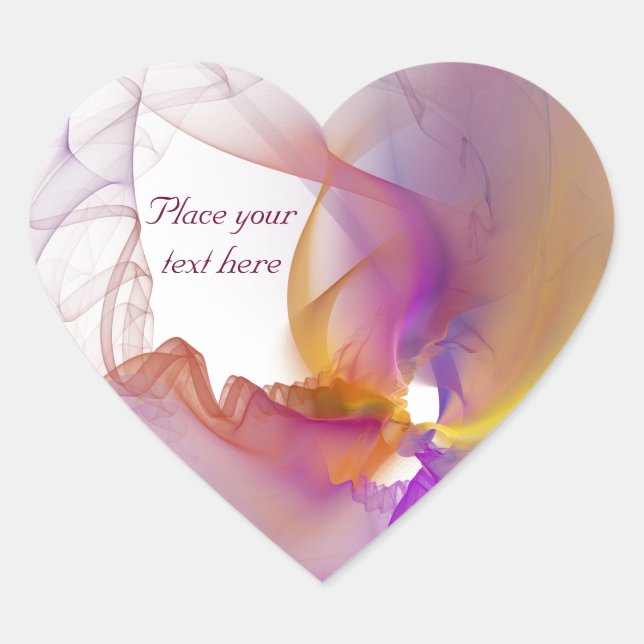 Light Smoke Heart Sticker (Front)