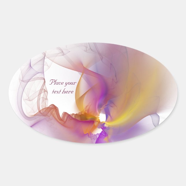 Light Smoke Oval Sticker (Front)