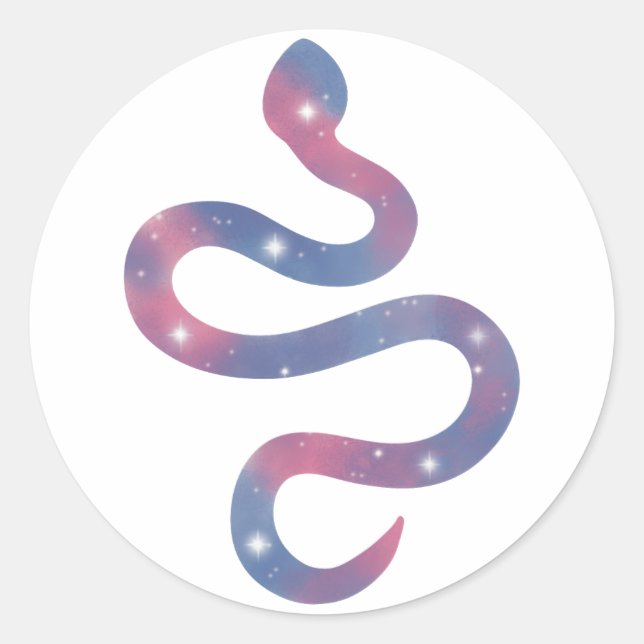 Light Snake Starscape Sticker (Front)