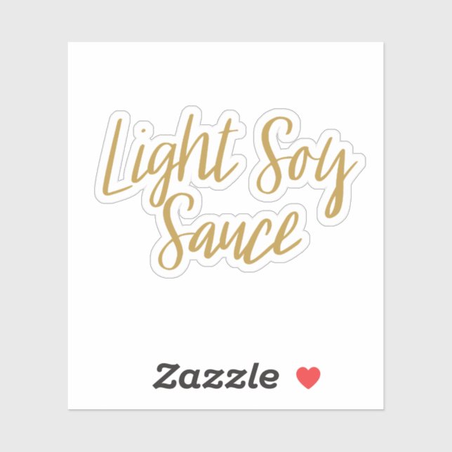 Light Soy Sauce Storage Sticker (Sheet)
