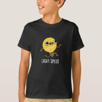 Light Speed Funny Running Bulb Pun Dark BG