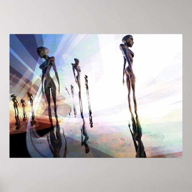 Light splitters - surreal art poster (Front)