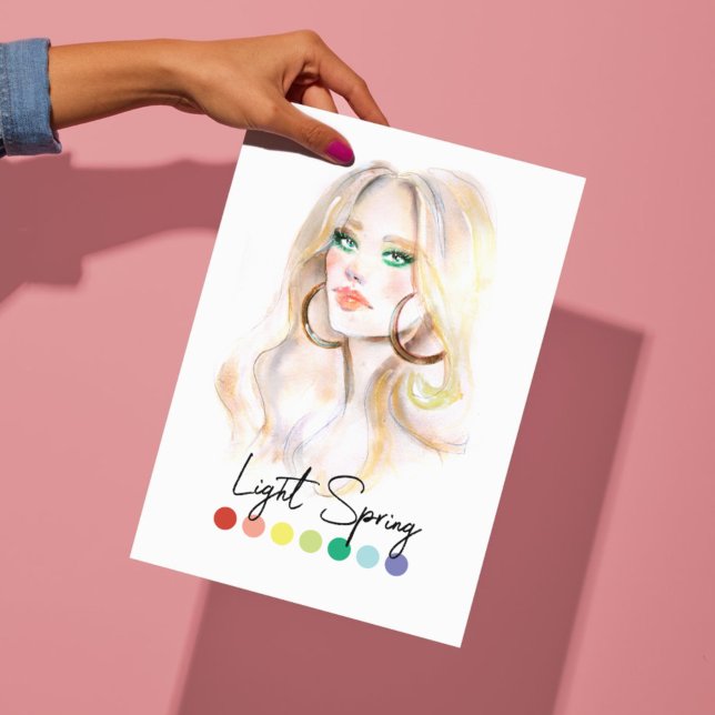 Light Spring Type Seasonal Colour Analysis Art Poster (Creator Uploaded)