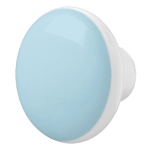 Light Spun Sugar Blue, Solid Colour Pastel Blue Ceramic Knob