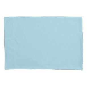 Light Spun Sugar Blue, Solid Colour Pastel Blue Pillowcase