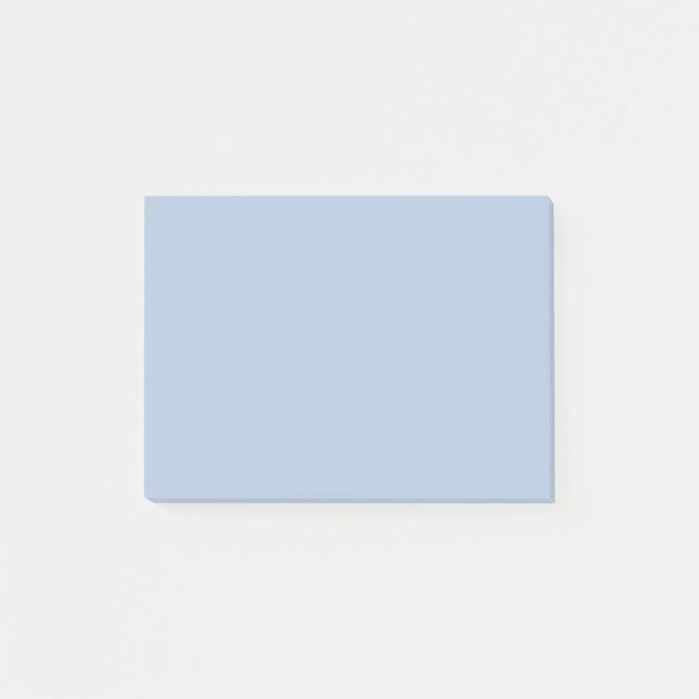 Light Steel Blue Solid Color Post-it Notes (Front)