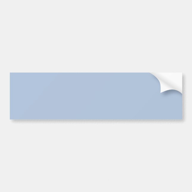 Light Steel Blue Solid Colour Bumper Sticker (Front)