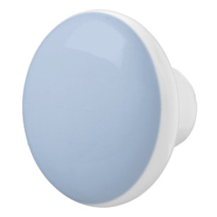 Light Steel Blue Solid Colour Ceramic Knob
