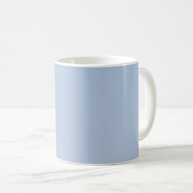 Light Steel Blue Solid Colour Coffee Mug (Front Right)