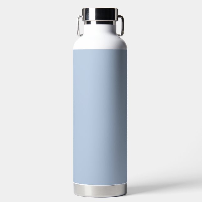 Light Steel Blue Solid Colour Water Bottle (Front)
