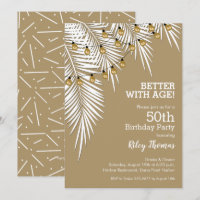 Light Strands on Palms Birthday Party