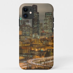 Light streaks from cars at night iPhone 11 case