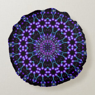 Light Structures Mandala Round Cushion