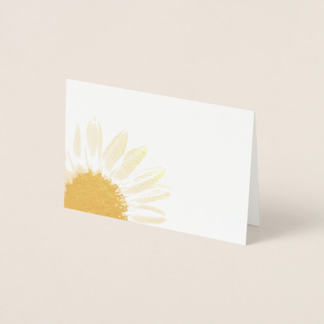 Light Sunflower Foil Card (Front)